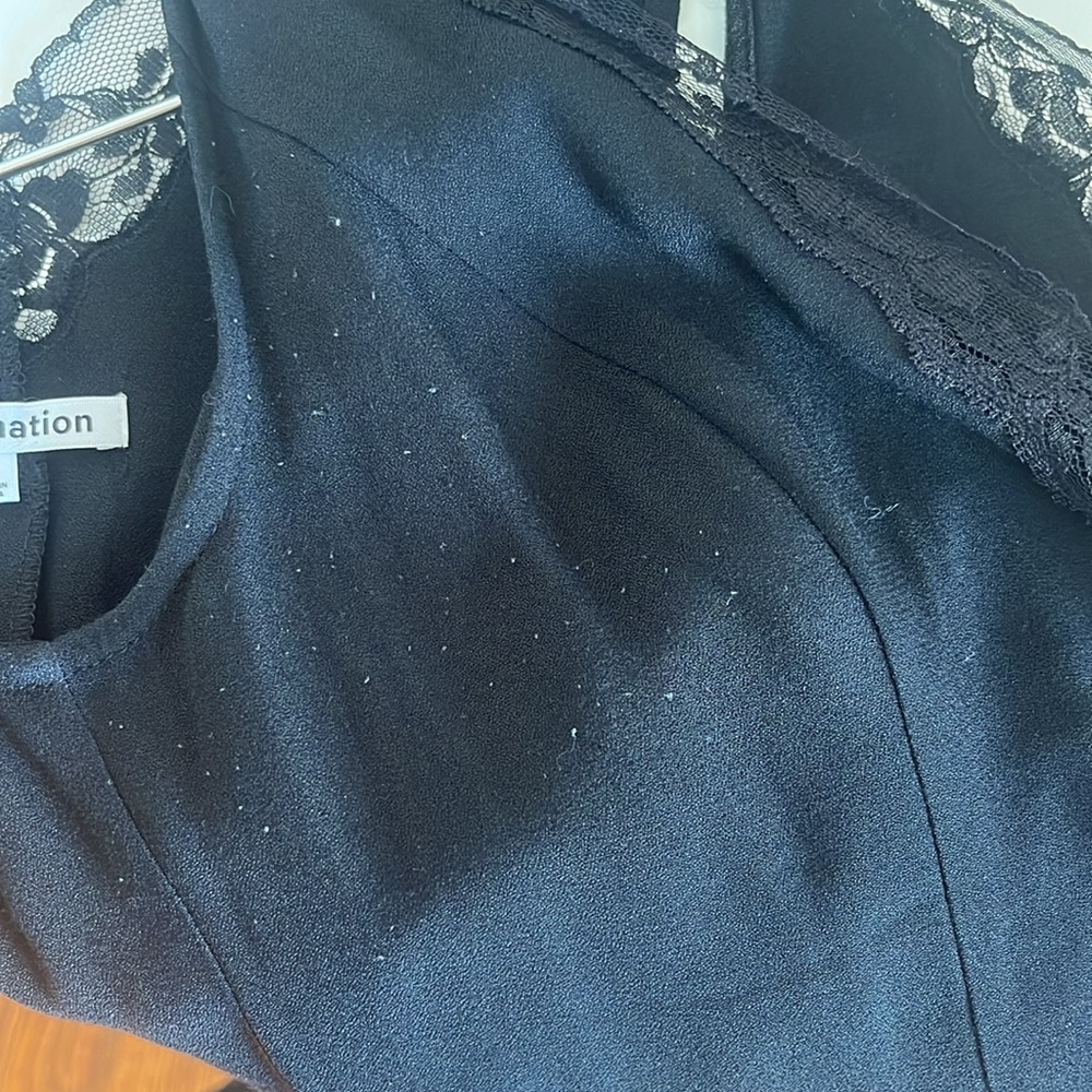 Reformation Cristina Top / Black / Size 6 - Picture 6 of 7